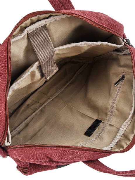 Briefcase 1 Compartment + 15'' Pc Etrier Red canvas ECAN01 other view 4