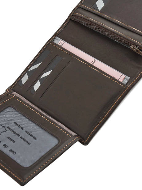 Wallet Leather Etrier Brown oil 790142 other view 3