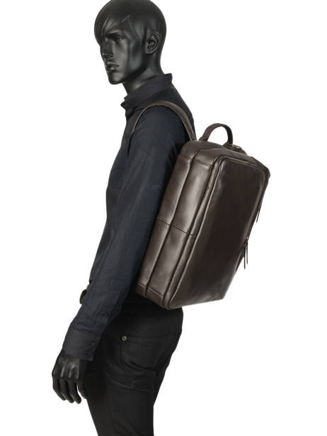 Porte-documents Et Sac à Dos Foulonné Cuir Etrier Marron foulonne EFOU02 vue secondaire 6