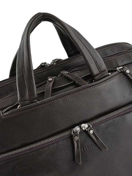 Porte-documents Et Sac à Dos Foulonné Cuir Etrier Marron foulonne EFOU02 vue secondaire 1