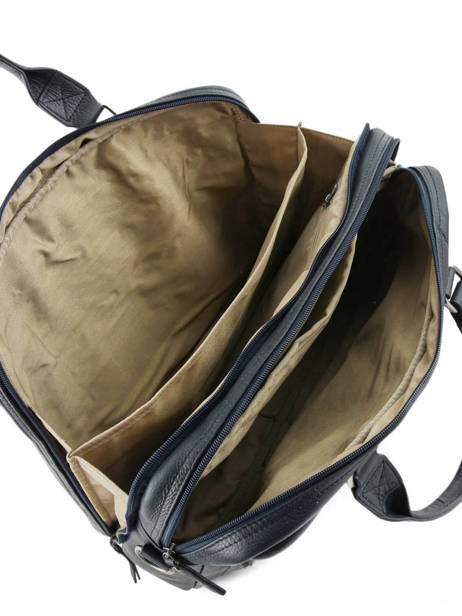 Porte-documents 2 Compartiments Etrier Bleu foulonne EFOU01 vue secondaire 4