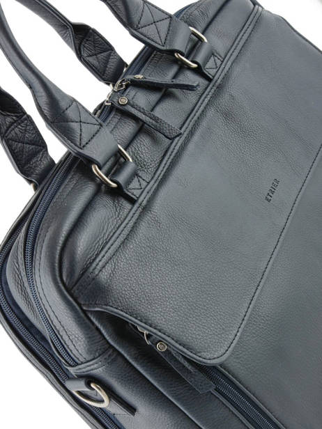 Porte-documents 2 Compartiments Etrier Bleu foulonne EFOU01 vue secondaire 1