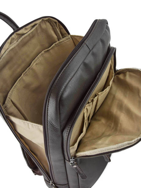 Sac à Dos Business Foulonné 2 Compartiments Etrier Marron foulonne EFOU03 vue secondaire 4