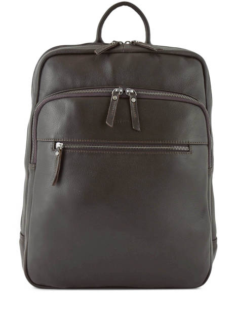 Sac à Dos Business Foulonné 2 Compartiments Etrier Marron foulonne EFOU03