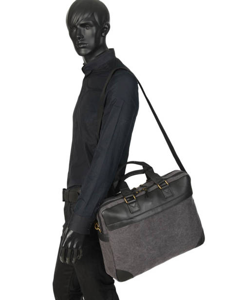 Porte-documents Harbor 2 Compartiments Etrier Noir harbor EHAR03 vue secondaire 2