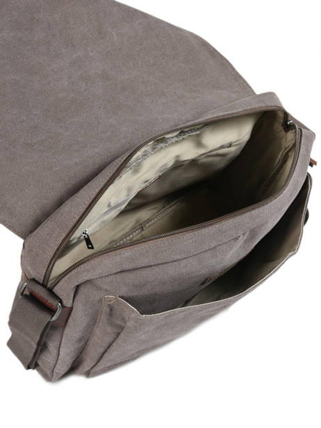 Besace Business Etrier Marron canvas ECAN02 vue secondaire 4
