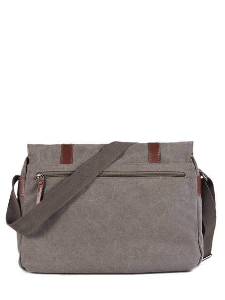 Besace Business Etrier Marron canvas ECAN02 vue secondaire 3