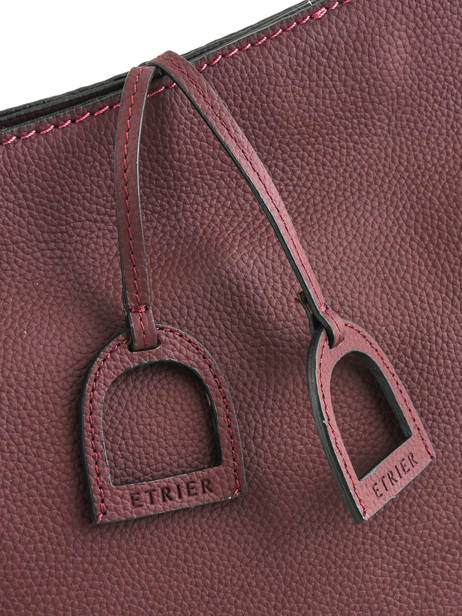 Sac Bandoulière Tradition Cuir Etrier Violet tradition EHER2A vue secondaire 1