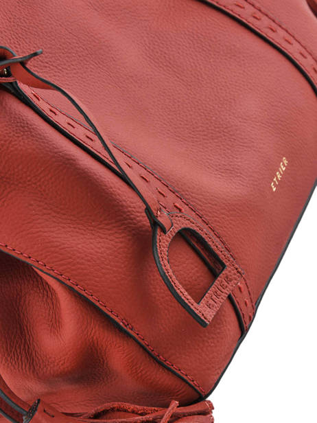 Shoppingtas Tradition Leder Etrier Rood tradition EHER24 ander zicht 1