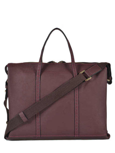 Leather Tradition Briefcase Etrier Violet tradition EHER81 other view 3