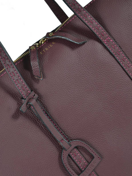 Leather Tradition Briefcase Etrier Violet tradition EHER81 other view 1