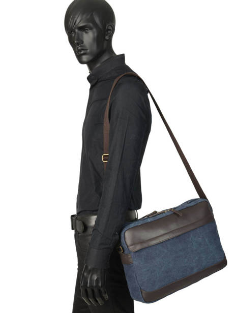 Besace Business Harbor 2 Compartiments Etrier Bleu harbor EHAR05 vue secondaire 2