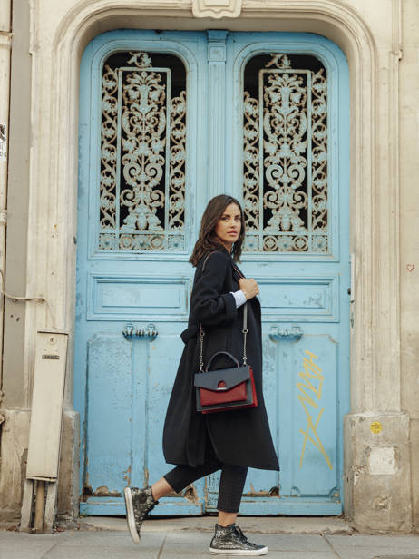 Handtas Escarpe Leder Etrier Blauw escarpe EESC01 ander zicht 3