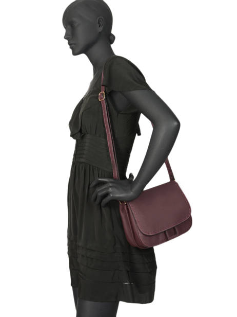 Sac Bandoulière Tradition Cuir Etrier Violet tradition EHER23 vue secondaire 2