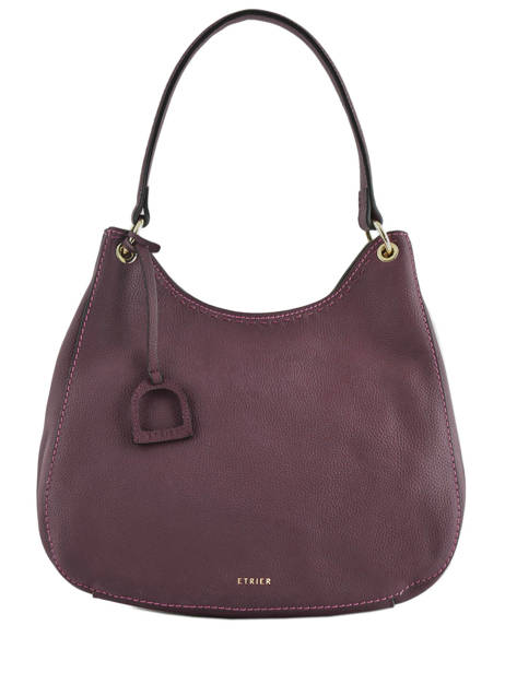Sac Besace Tradition Cuir Etrier Violet tradition EHER21