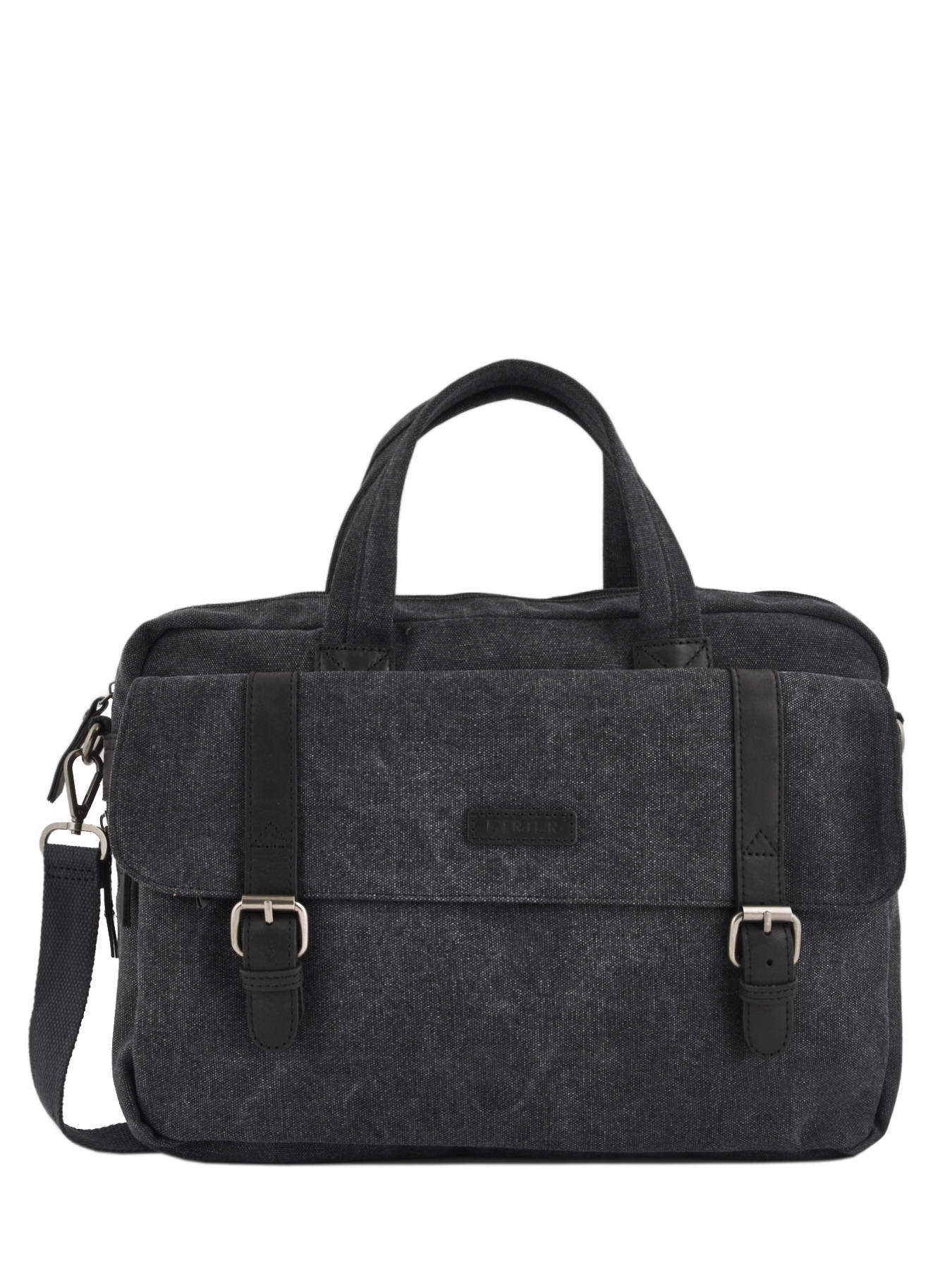 black canvas briefcase