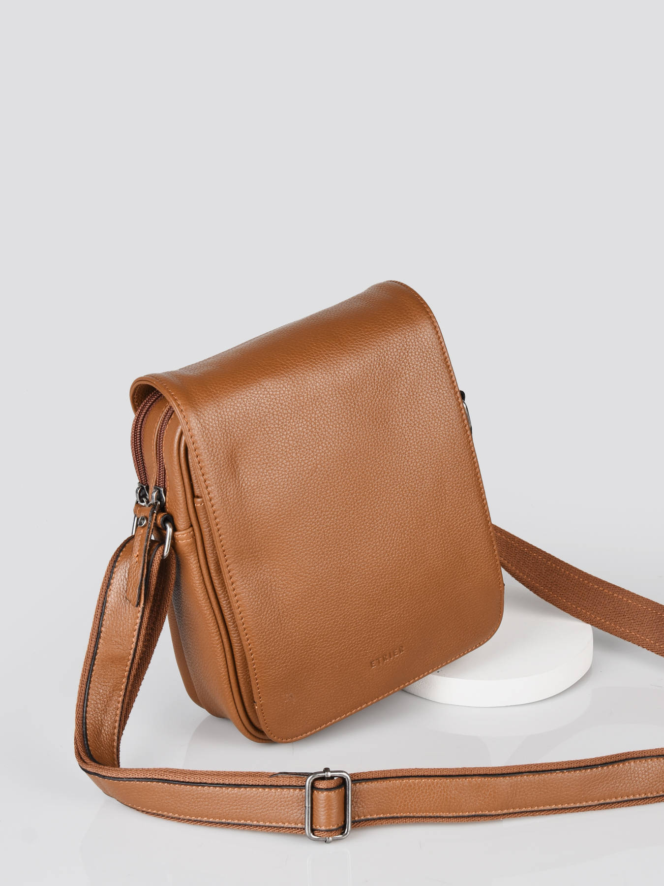 sac bandoulière rond cuir