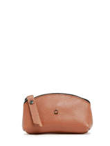 Porte-monnaie Cuir Etrier Marron madras EMAD651