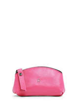 Porte-monnaie Cuir Etrier Rose madras EMAD651