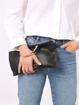 Satchel Jumping Leather Etrier Black jumping EJUM052M-vue-porte