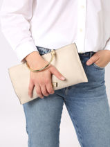 Satchel Jumping Leather Etrier Beige jumping EJUM052L-vue-porte