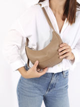 Cross Body Tas S Sosoomao Leder Etrier Beige sosoomao ECSO057S-vue-porte