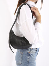Cross Body Tas S Sosoomao Leder Etrier Zwart sosoomao ECSO057S-vue-porte