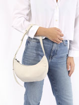 Crossbody Bag Sosoomao Leather Etrier White sosoomao ECSO057S-vue-porte