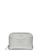 Porte-monnaie Cuir Etrier Argent etincelle irisee EETI900