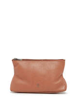 Pouch Leather Etrier Brown madras EMAD853