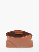 Pouch Leather Etrier Brown madras EMAD853-vue-porte