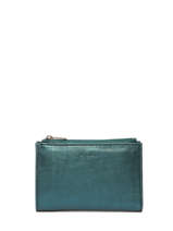Porte-monnaie Cuir Etrier Bleu etincelle irisee EETI619