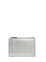 Coin Purse Leather Etrier Silver etincelle irisee EETI619