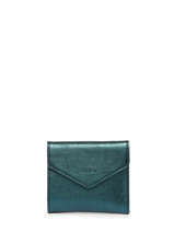Porte-cartes Cuir Etrier Bleu etincelle irisee EETI113