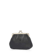 Coin Purse Leather Etrier Blue madras EMAD654