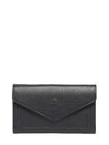Leather Madras Wallet Etrier Blue madras EMAD701