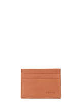 Leather Card Holder Oil Etrier Brown oil EOIL011