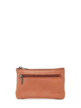 Coin Purse Leather Etrier Brown oil EOIL612