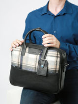 2-compartment  Business Bag Etrier Black baroudeur EBAR8252-vue-porte
