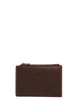 Portefeuille Met Portemonnee Leder Etrier Bruin oil EOIL619