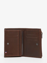 Wallet With Coin Purse Leather Etrier Brown oil EOIL619-vue-porte