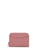Compact Leather Paris Wallet Etrier Pink paris EPAR900