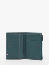 Portefeuille Leder Etrier Blauw paris EPAR619-vue-porte