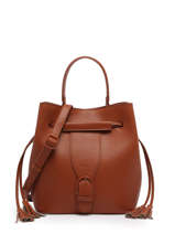 Satchel Oxer Leather Etrier Brown oxer EOXE004M