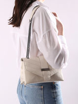 Crossbody Bag Jana Amour Leather Etrier White jana amour EJAM002T-vue-porte