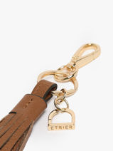 Keychain Leather Etrier Brown tradition ETRA903M-vue-porte