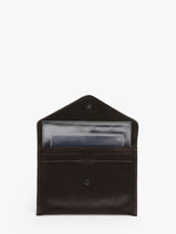 Leather Passport Holder Oil Etrier Brown oil EOIL054-vue-porte