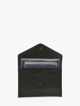 Leather Passport Holder Oil Etrier Black oil EOIL054-vue-porte