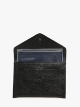 Leather Wallet Etincelle Etrier Black etincelle irisee EETI054-vue-porte