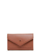 Leather Madras Wallet Etrier Brown madras EMAD469